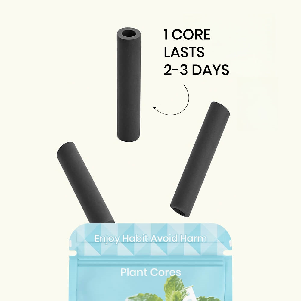 Frosted Mint, icy coolness and crisp, super clean refreshment, 3 cores of 1 pack
