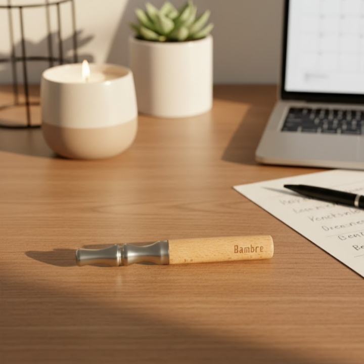 Bambre Maple Flavor Air Device. Break Free from Smoking with Our Stress-Relieving Nicotine-Free Inhaler.