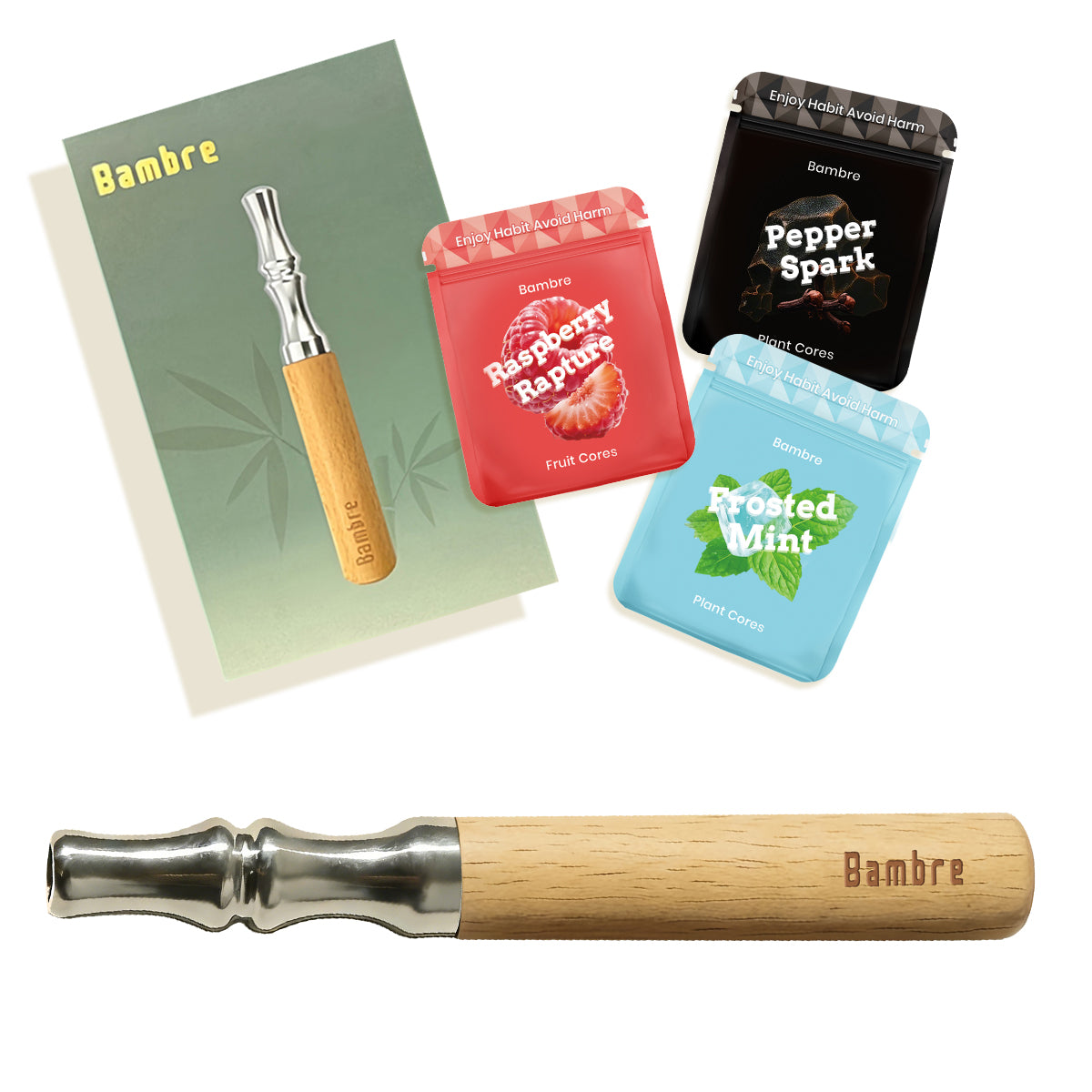 Bambre Starter Pack - Maple Device with 3 Flavor Cores