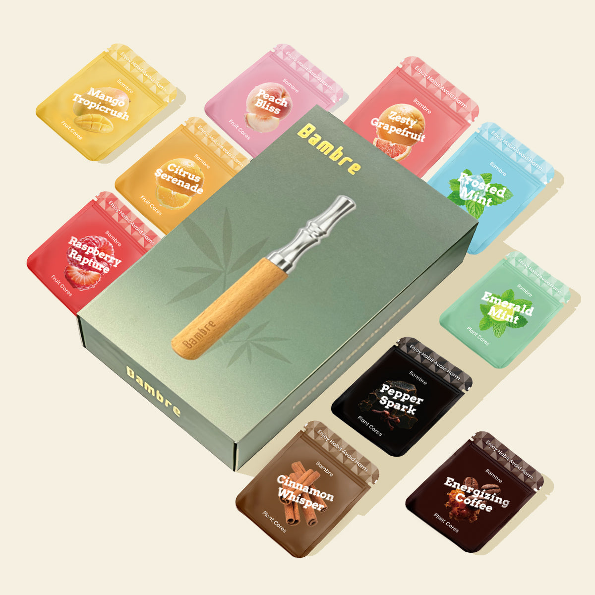 Bambre Journey Pack. Breaking habits is hard. We make it easier!