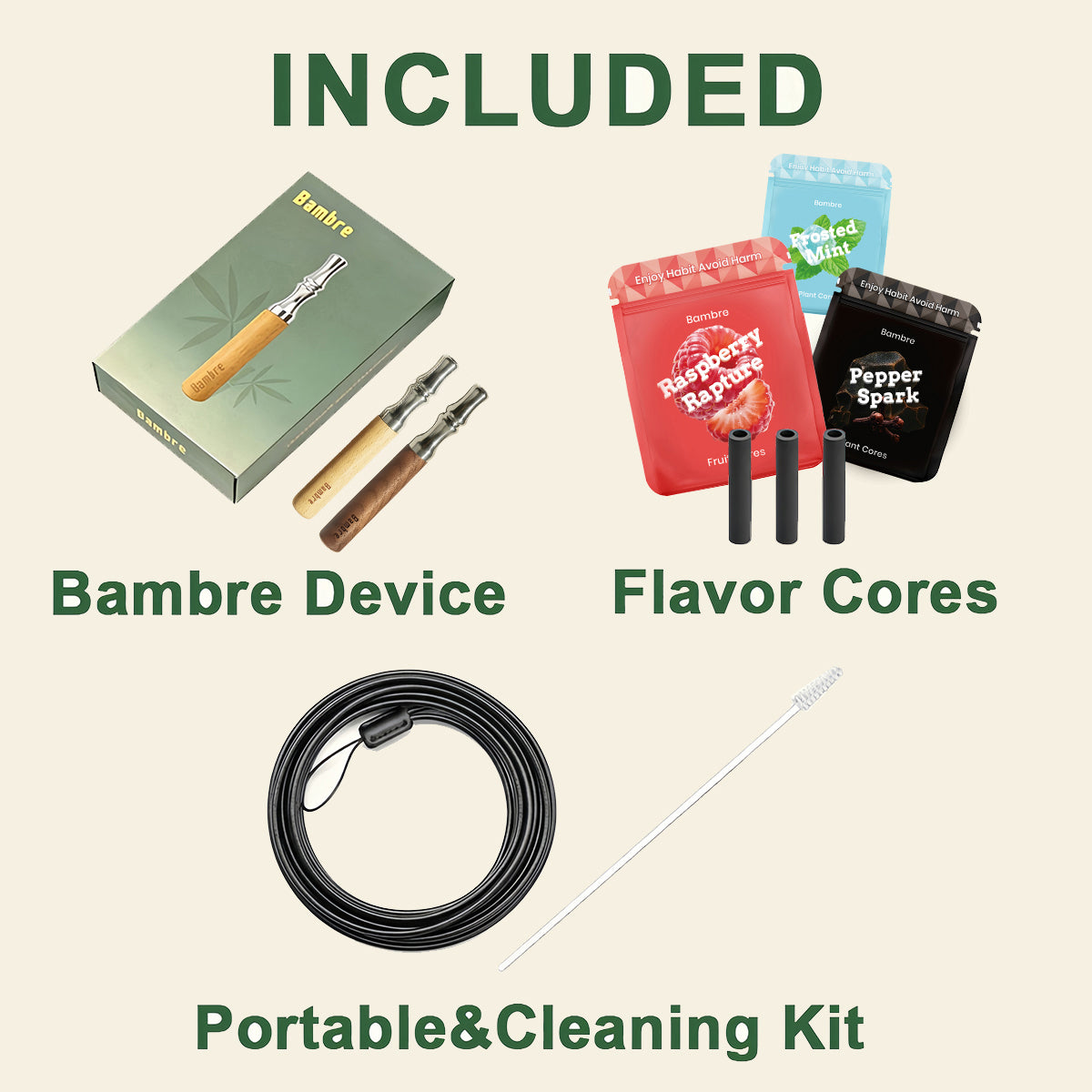 Bambre Journey Pack. Breaking habits is hard. We make it easier!